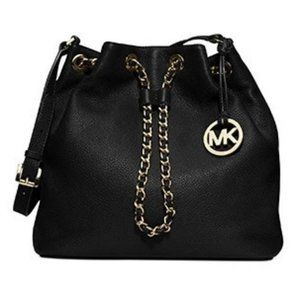 Michael Kors FRANKIE LARGE LEATHER DRAWSTRING